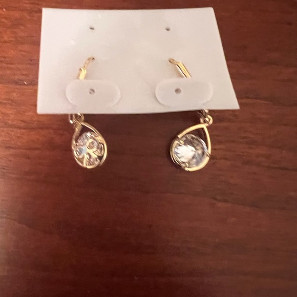 Sevil Italian Design Rose Gold Drop Earrings - Picture 5 of 7